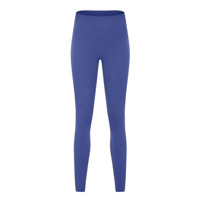 

Colorful high quality yoga pants for women with no awkward thread, high waist and hip lifting elastic fitness exercise capris