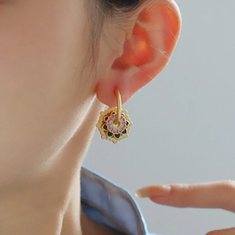 Модные ювелирные изделия винтажные Роскошные темпераментные Металлические