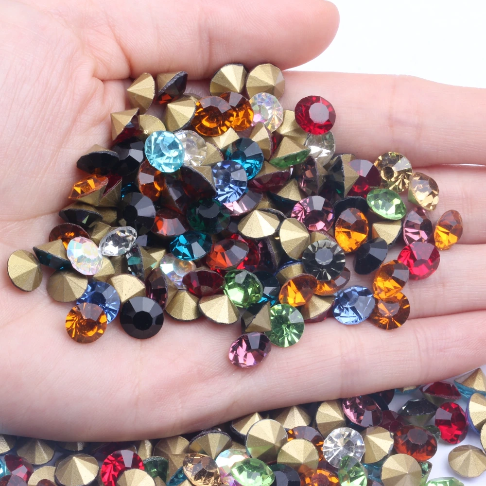

PointBack Rhinestones Strass Many Colors Choose ss36 7.6-7.8mm 288pcs For 3D Nail Art DIY Wedding Accessories Decorations