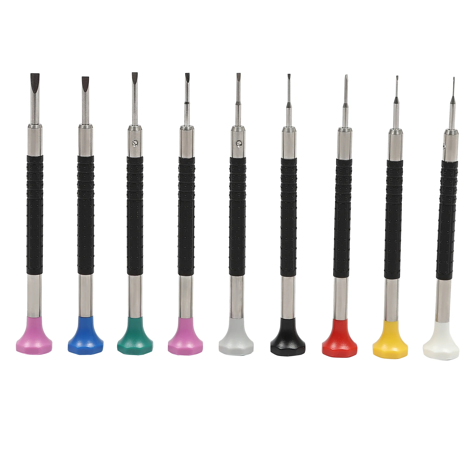 

Flat Head Screwdriver Kit 9/6 PCS With 16/12 Blades Of Different Sizes for Watch Jewelry Repair