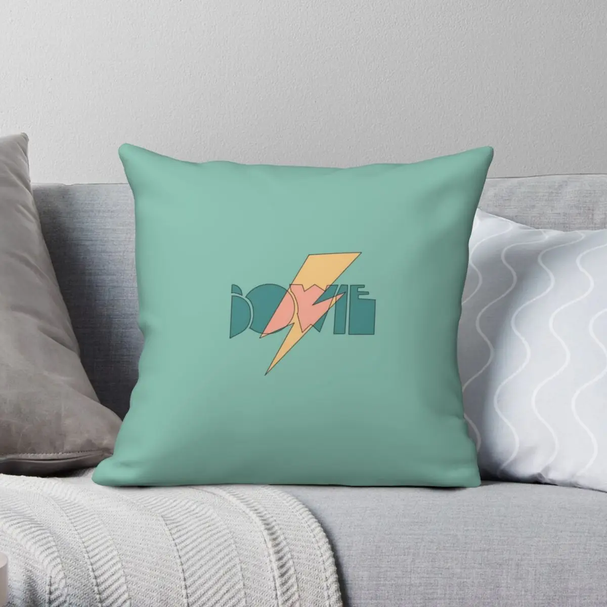 

Bowie Square Pillowcase Polyester Linen Velvet Printed Zip Decor Throw Pillow Case Bed Cushion Cover