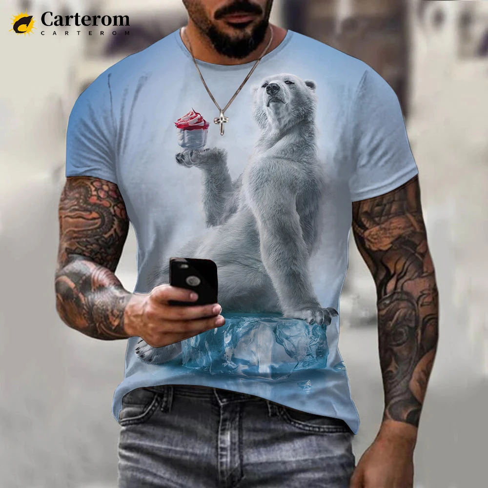 2022 Popular Novelty Funny Animal Pig Cows Series 3D T-shirt Men Women Fashion Casual Short Sleeve Harajuku Streetwear Tops |