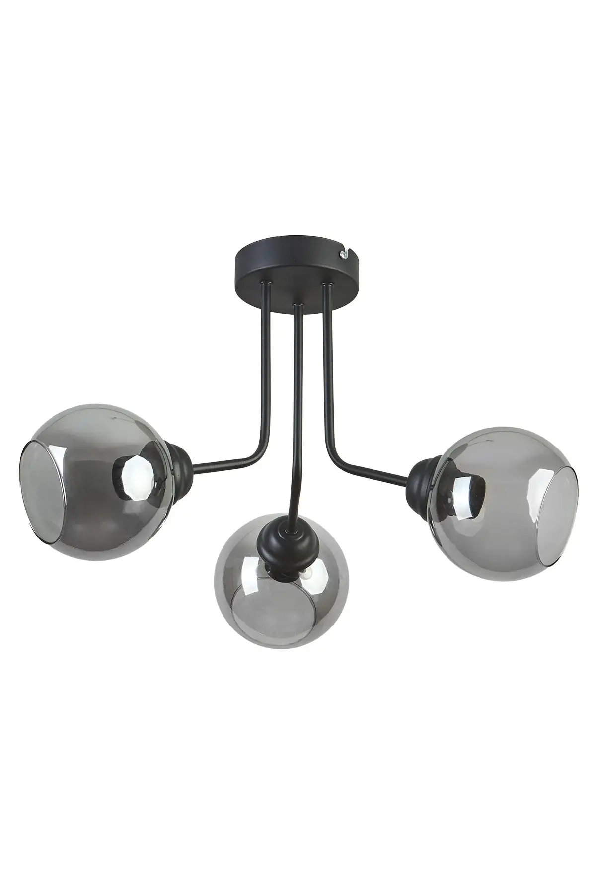 

Люстра из дымчатого стекла для кухни и кафе, черного цвета