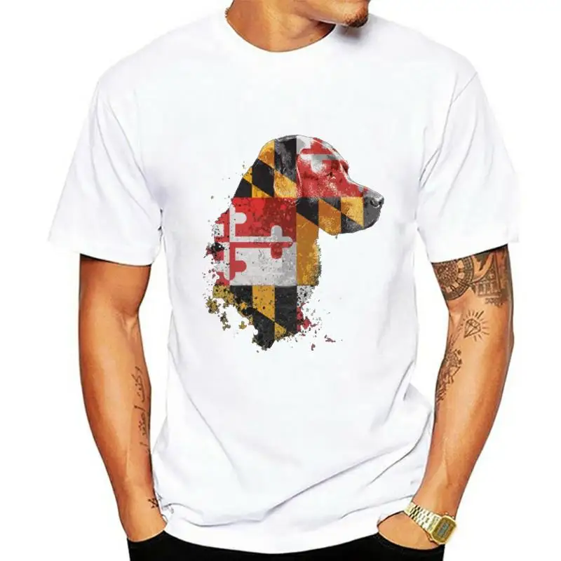 Футболка из ретривера Chesapeake Retriever с флагом MD Lab