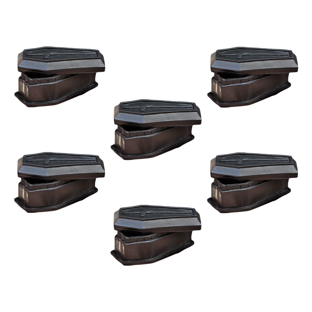 

6pcs Carnival Treat Coffin Box Funny Treat Coffin Box Prank Prop Coffin Box with Lids