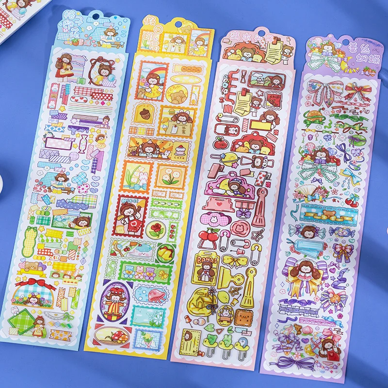 

12packs/LOT xin da guo series fresh creative decoration DIY PET stickers