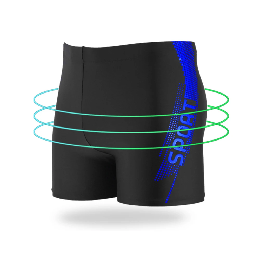 

Men's Swimming Trunks Beach Shorts Swim Boxer Trunks With Drawstring Lined Nylon +Polyester Briefs Quick-Drying Swim Trunks