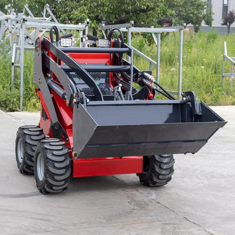 Китайский мини-погрузчик дешевый CE EURO5 Epa двигатель Skidsteer дизельное колесо