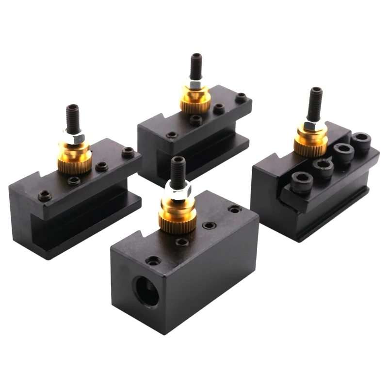 

Hot 2X Mini CNC Lathe Tool Holder Quick Change Tool Post Cutter Holder Screw Kit Set Boring Bar Turning Facing Holder Wrench