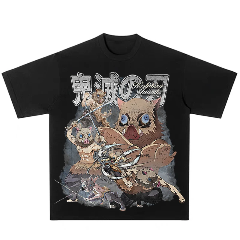 

Hashibira Inosuke Demon Slayer Blade Women Men T Shirts Japanese Anime Kimetsu No Yaiba Graphic Tees Top Funny Tshirt Manga Tops
