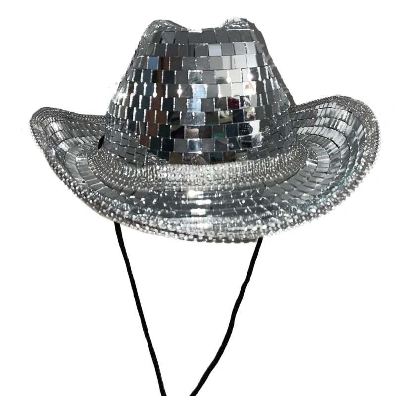 

Диско-шар, ковбойская шляпа, костюм для девочек, кепка для косплея, домашнее украшение для дома, фестиваль, покупки, дорожные