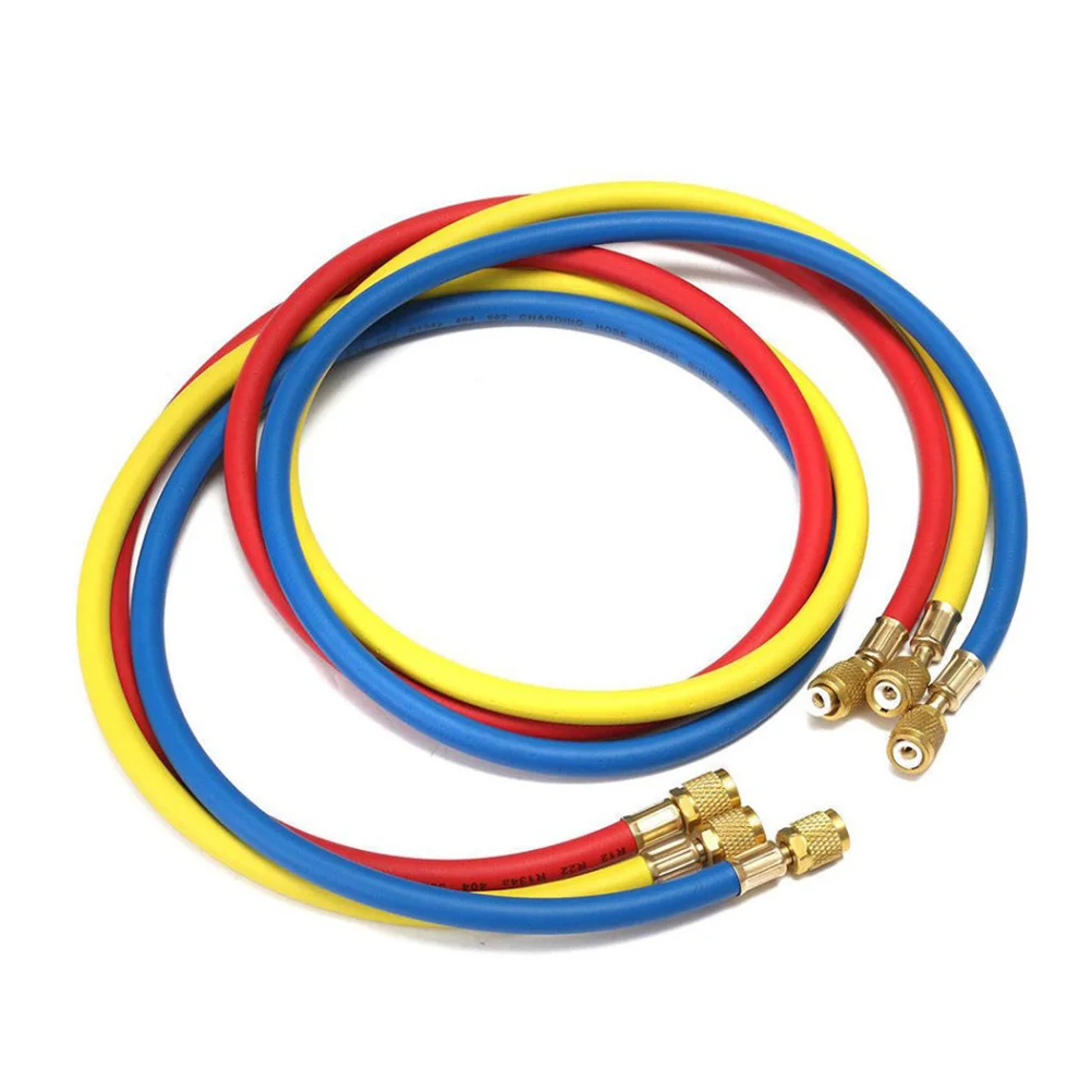 

AC Charging Hose HVAC Refrigerant Car Air Conditioner Refrigeration Tube 3000- 600 PSI Standard 1/ 4 SAE Hose Gauge Hose With
