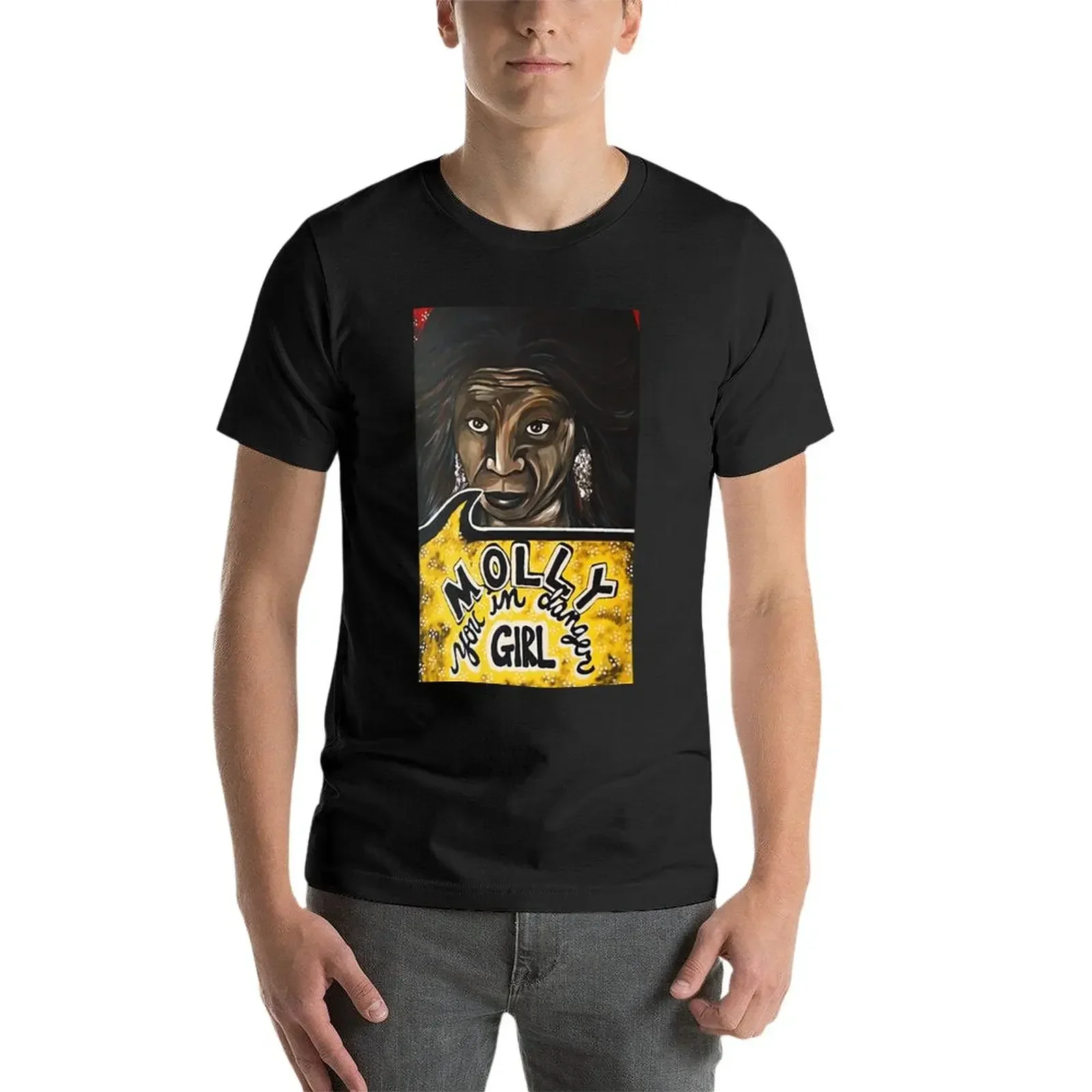 Whoopi Goldberg рубашка футболка с короткими рукавами летняя одежда мужская хлопковая