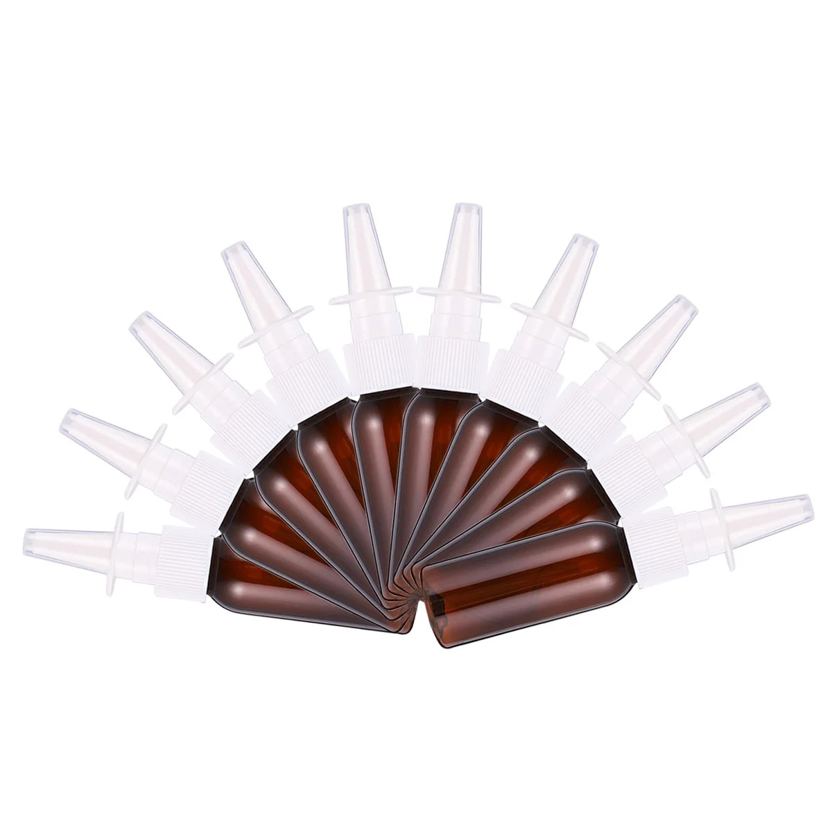

10 Pcs 30ml Round Shoulder Long Bottle Nasal Spray Direct Medical Portable Bottles Empty Mist Nose Perfume
