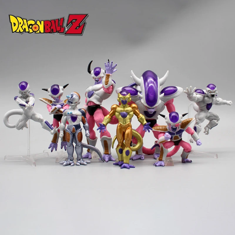 

Dragon Ball Z 8pcs Frieza Figure Freezer Anime Figures Gk Figurine Pvc Statue Model Doll Collectible Desk Decoration Toy Gifts