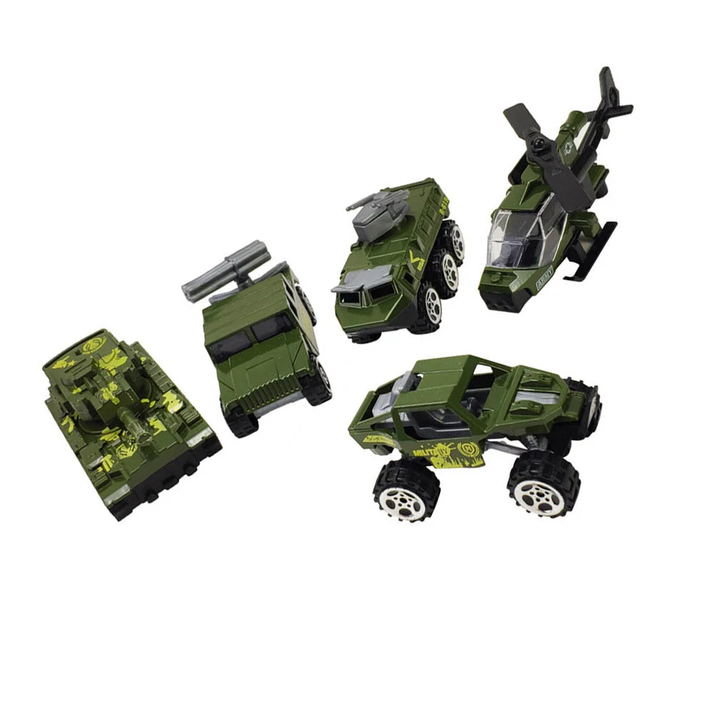 

5 Pcs Mini Car Kidcraft Playset Funny Toy Off-road Tank Vehicle Kids Model Child