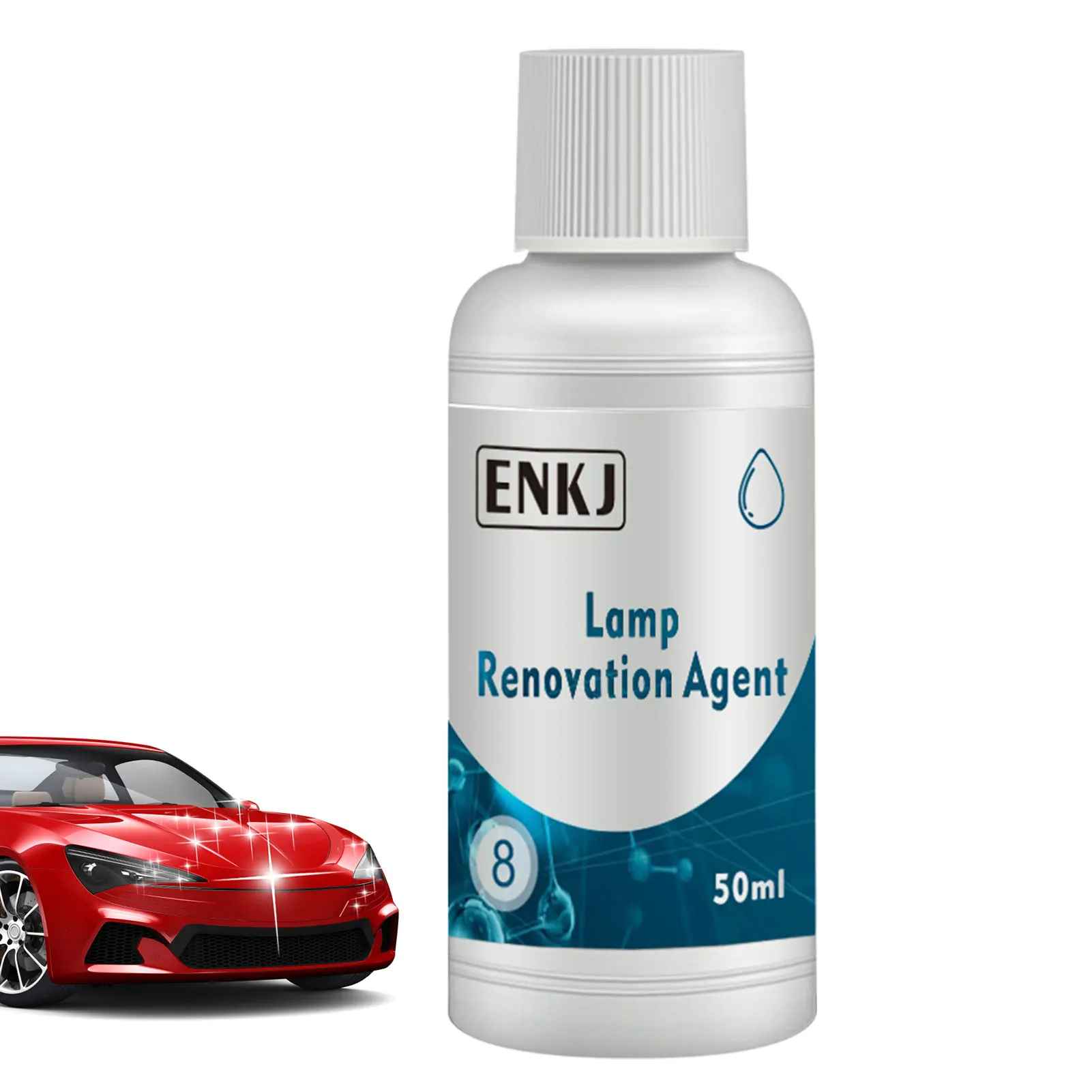 

Headlight Restore Fluid 50ml Headlight Polish Liquid Lens And Headlight Repair Polish Tail Light Repair Agent Automotive