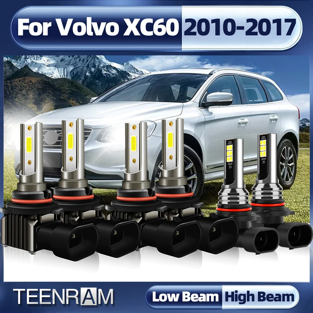 

H7 Canbus LED Headlight Bulb H11 Turbo LED Lights 90W 12000LM Auto Lamp 12V For Volvo XC60 2010-2012 2013 2014 2015 2016 2017