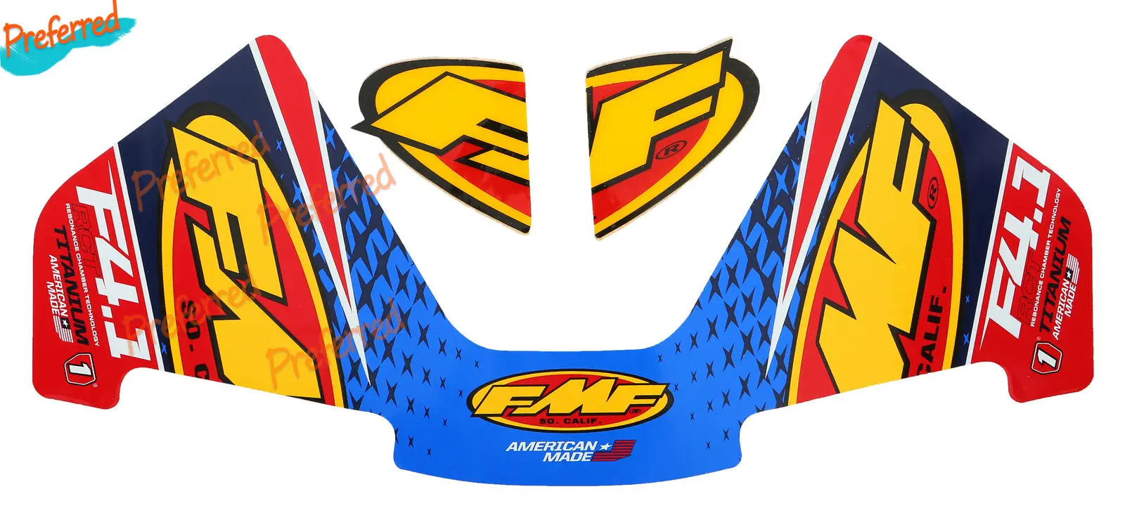 Высококачественные Переводные картинки FMF глушитель и Замена заднего крыла