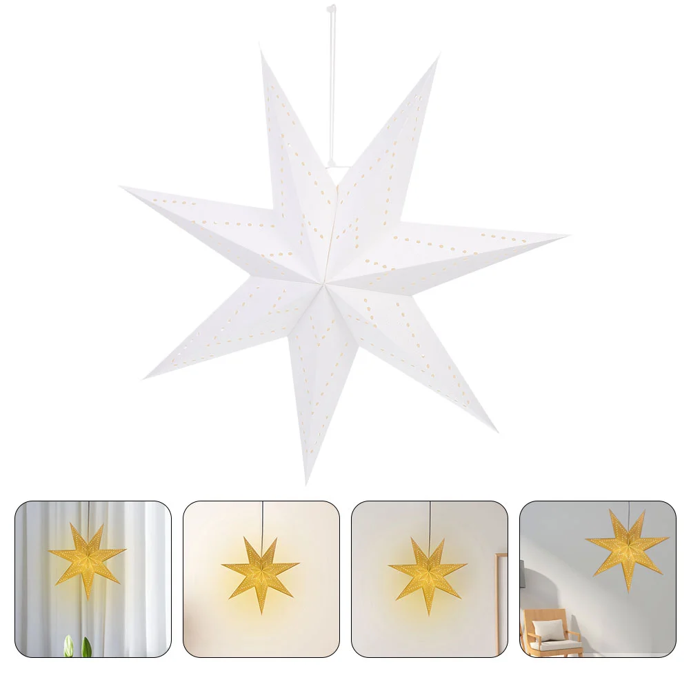 

Star Paper Lantern Lamp Shade Lampshade Christmas Hanging Light Tree Ceiling Decorationpentagram Decor Ornaments 3D Lanterns