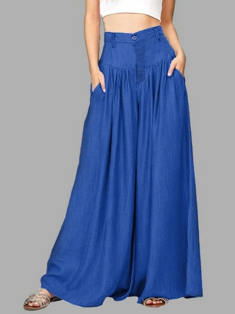 

Casual Women's Solid Color Simple Wide-leg Pants Women's Sports Pants Leggings Streetwear Women Pants for Women Streetwear Women
