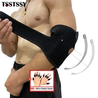 1pair adjustable elbow compression brace strap with dual spring stabilizer men women sports golf tennis volleyball elbow brace