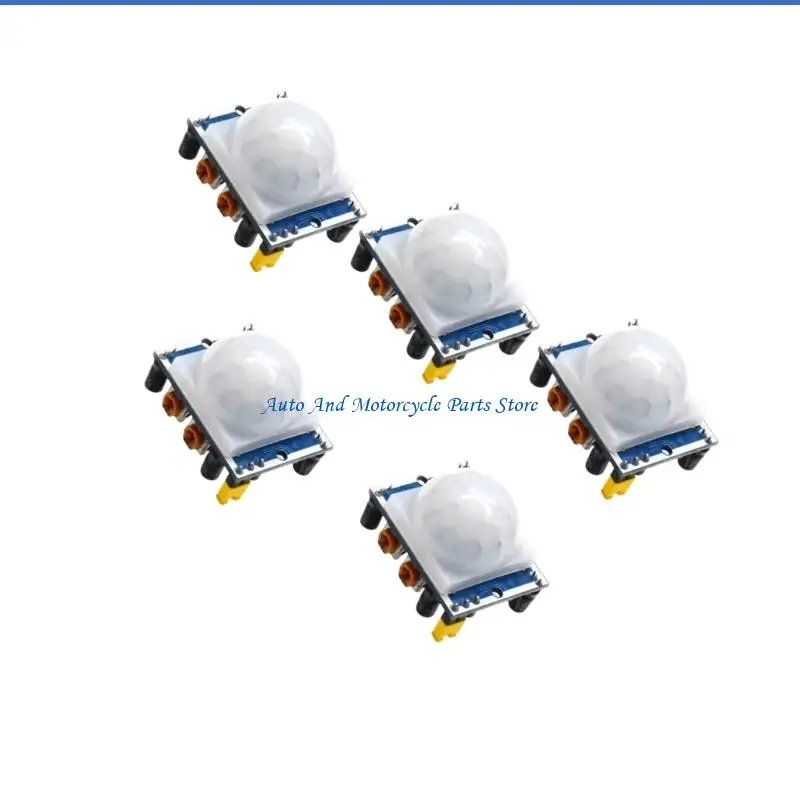 Фото P9FD 5PCS HC SR501 Модуль датчика движения с низким энергопотреблением для систем сигнализации №3