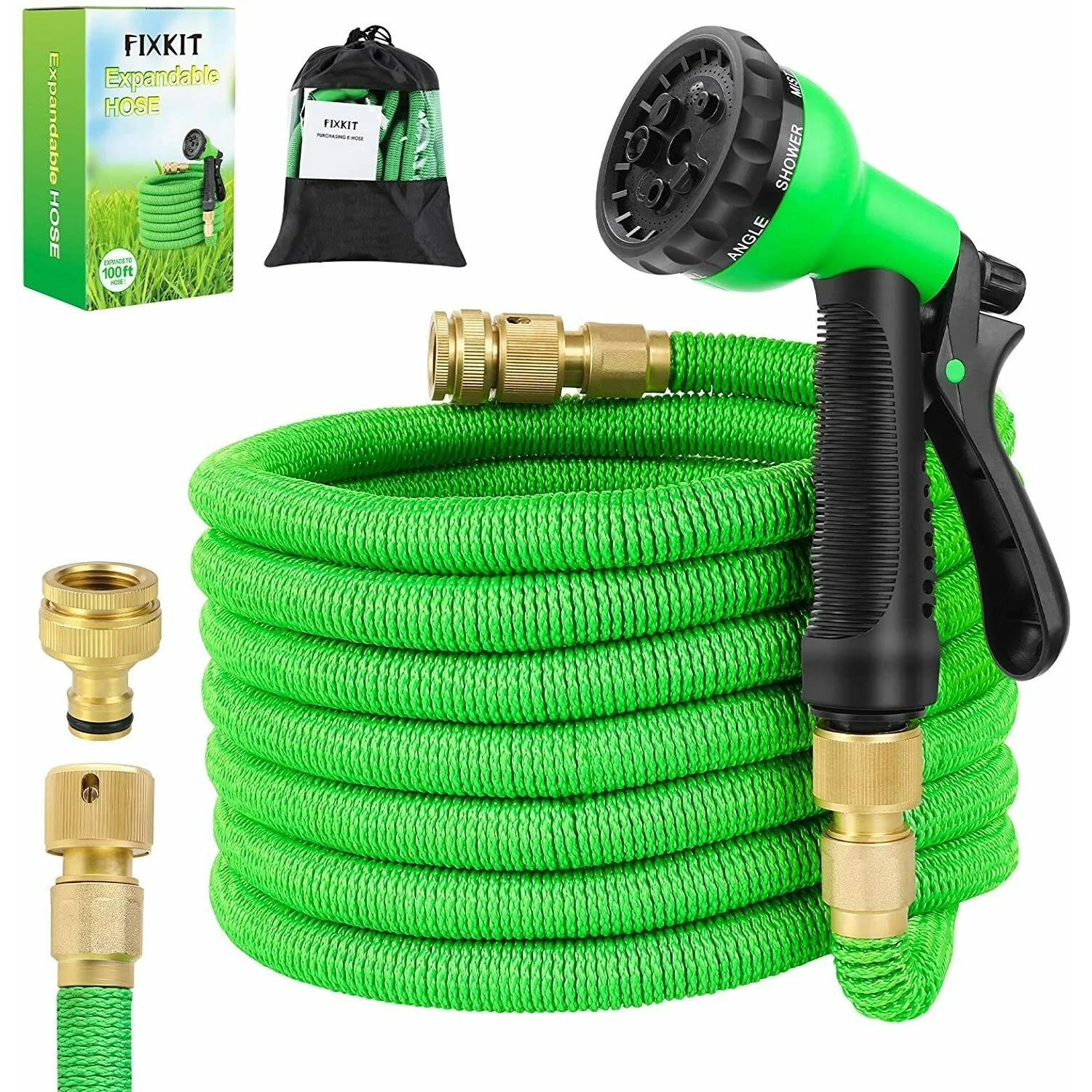 

Garden Hose Expandable Magic Flexible Water Hose Hose Plastic Hoses Pipe With Spray Gun To Watering Green 50Ft 75Ft 100Ft