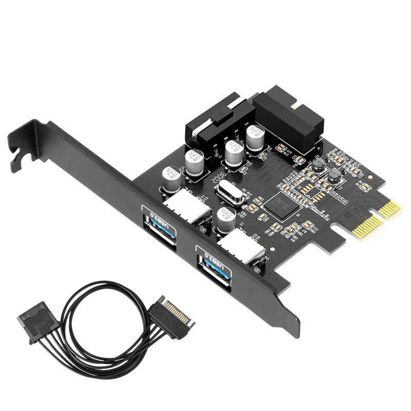 Tarjeta adaptadora PCIE a USB3 0, 19Pin a USB3 0, tarjeta de...
