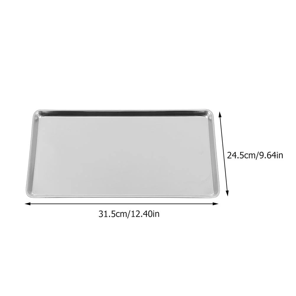 

Stainless Steel Rice Noodle Dish Toaster Dessert Storage Tray Food Plate Towel Rack Durable Party Home Child Cold Steak