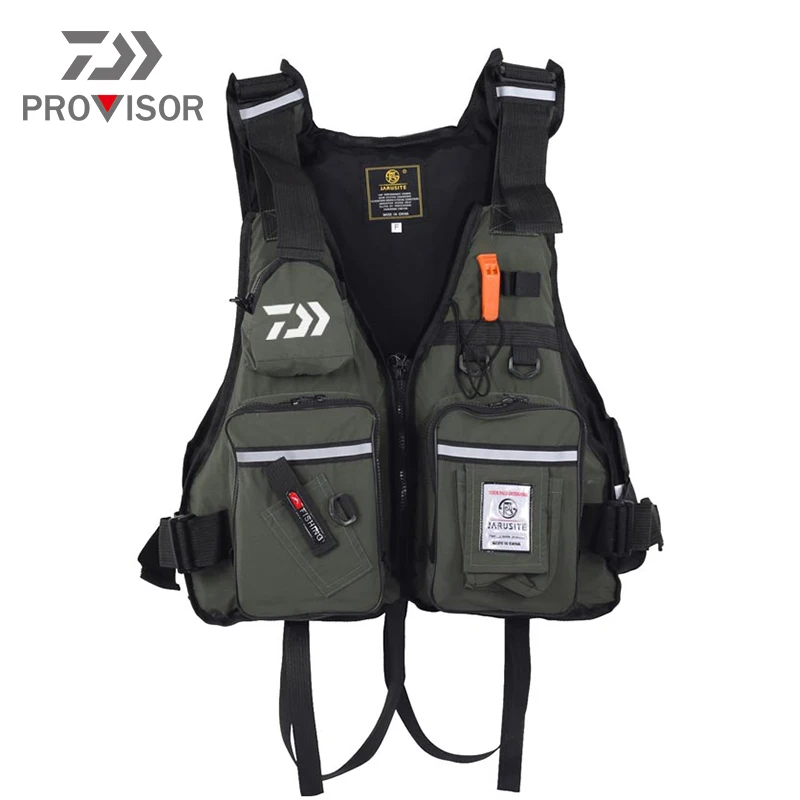 

New Daiwa Fishing Life Jacket Adult Swimming Life Vest Outdoor Buoyancy First Aid Kayak Vest for Drifting Boating Rescue Jacket