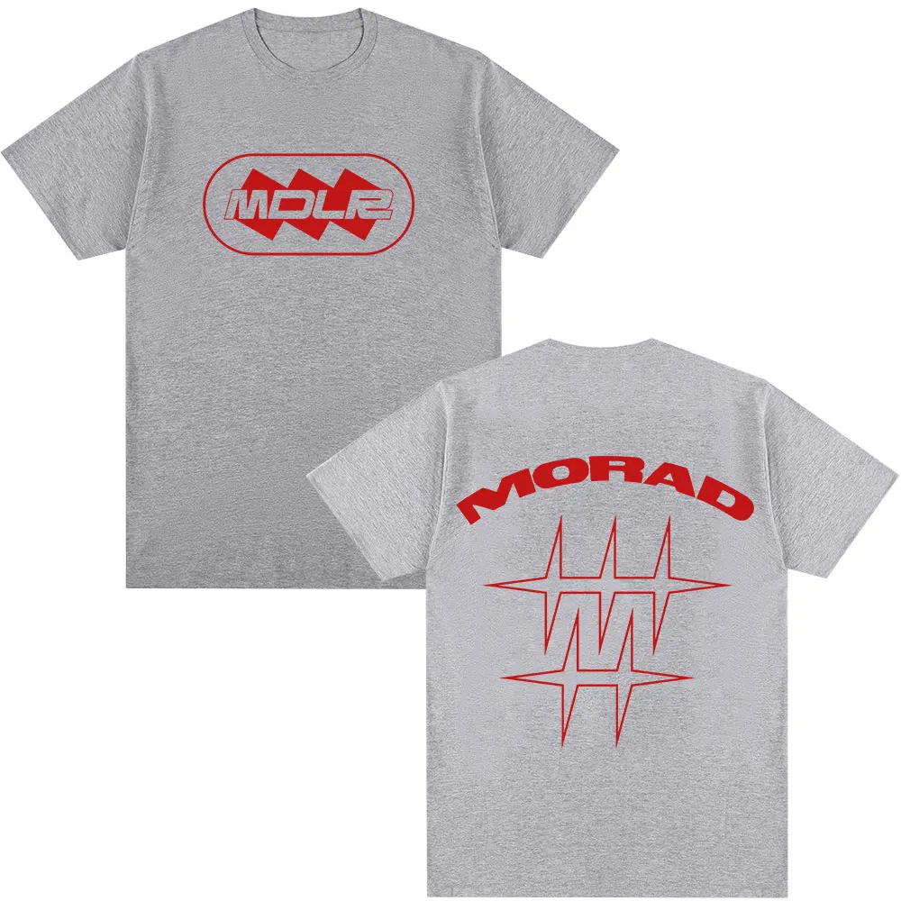 Фото Рэпер Morad MDLR Merch футболка модные уличные футболки в стиле хип-хоп с короткими рукавами мужские и женские летние хлопковые повседневные футболки уличная одежда №5