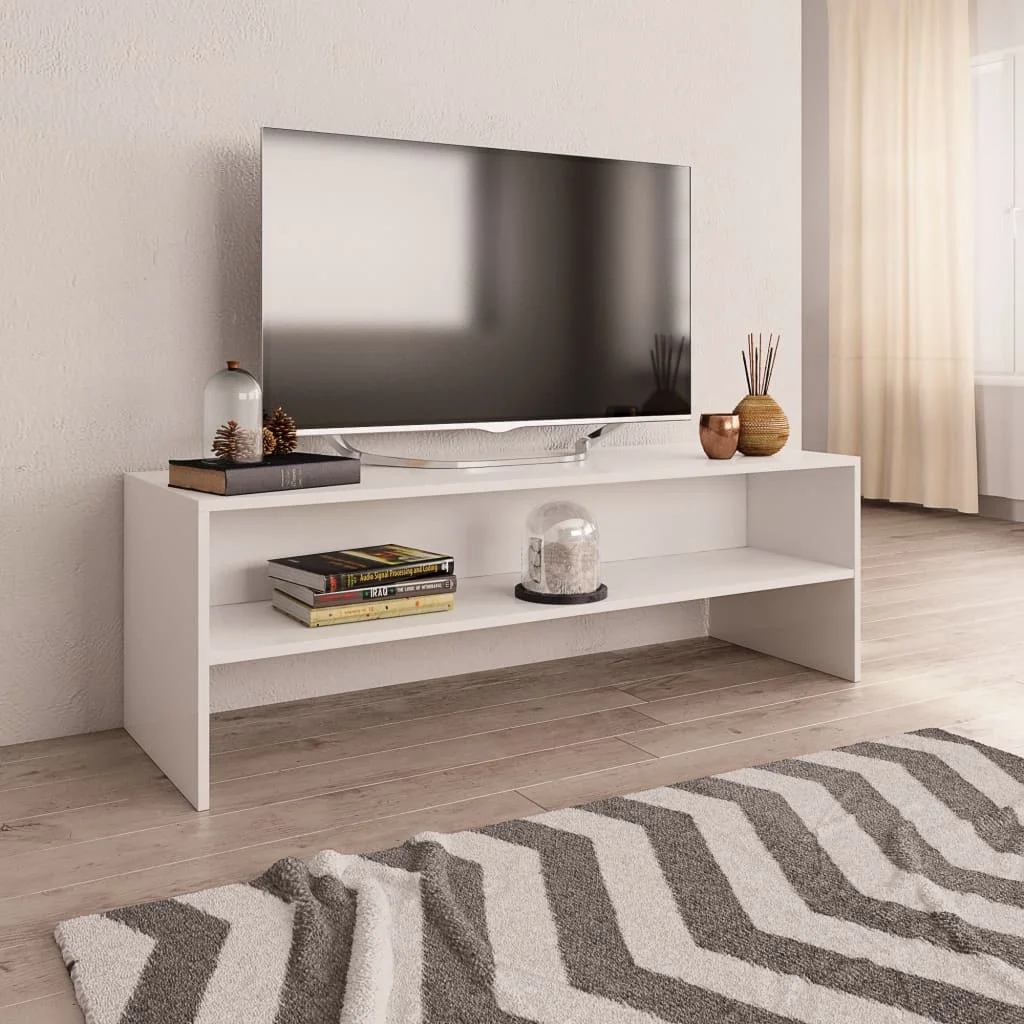 

White TV cabinet 120x40x40 cm chglomerated