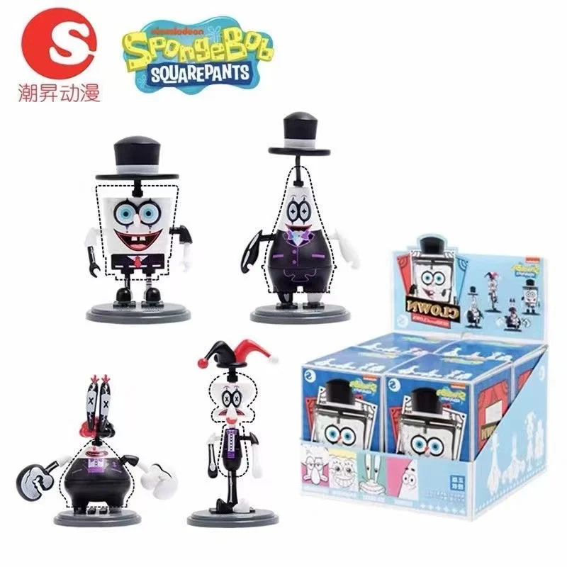 4-12 шт./1 коробка Квадратные Штаны Губка Боб