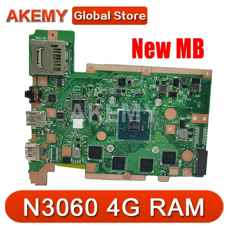 Akemy C202SA Laptop Motherboard for ASUS C202SA C202S C202 Test original Motherboard N3060 CPU 4G RAM EMMC-16G