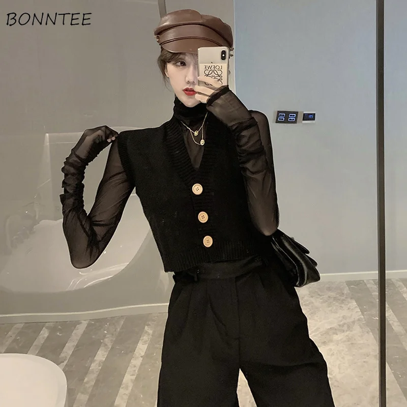 

Sweater Vest Women Clothing Harajuku All-match Trendy Pleasantly Casual Korean Style Streetwear Chic Warm Elegant High Quality