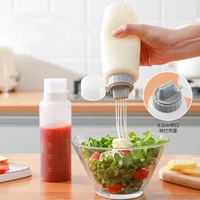 measurable condiment squeeze bottle household portable porous sauce squeeze bottle suitable for various condiments