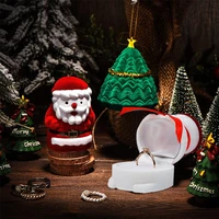 3 types christmas engagement ring boxes christmas tree santa claus snowman ring boxes christmas ring ornament jewelry boxes
