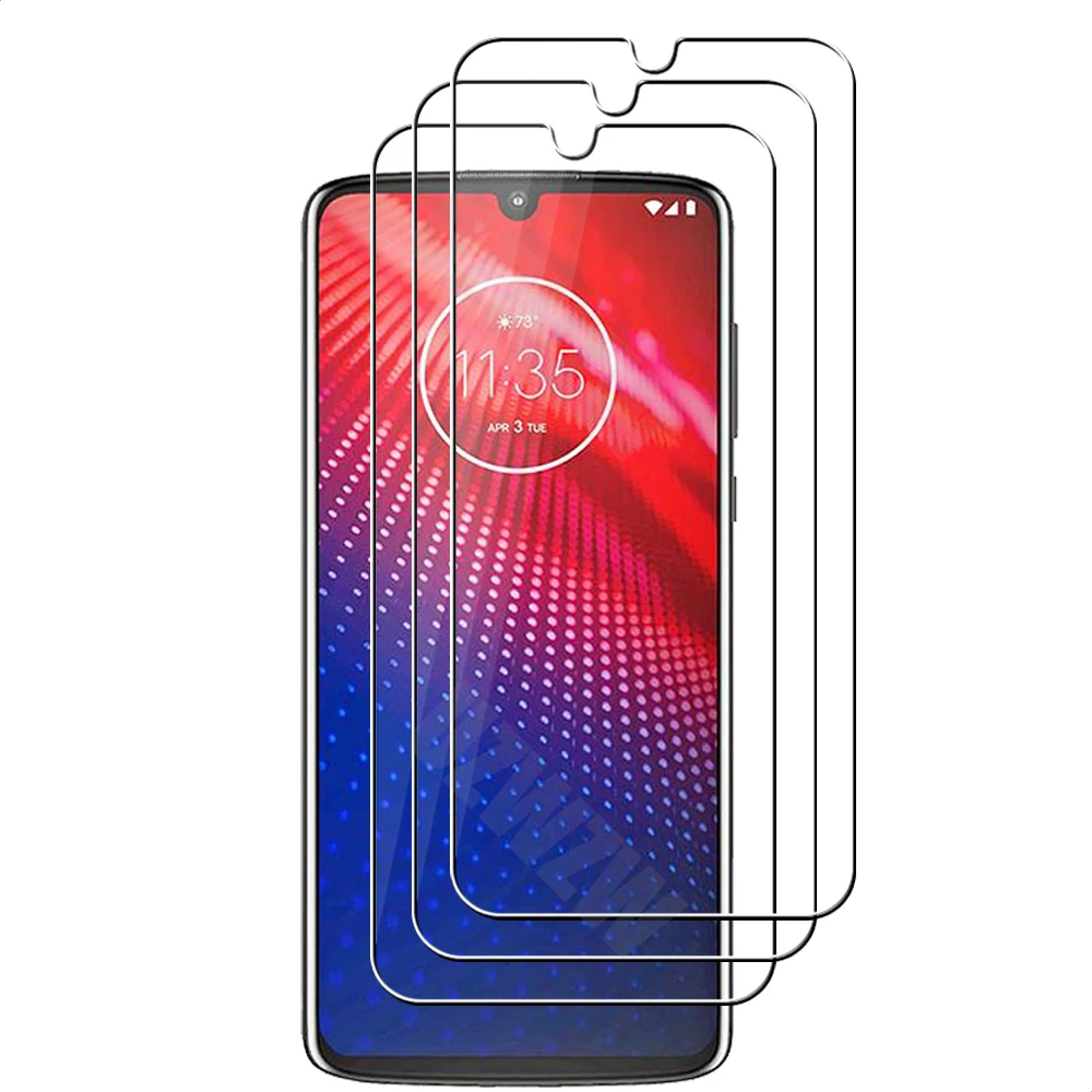 

(3pcs) For Motorola Moto Z4 Phone Protective Film Tempered Glass Screen Protector