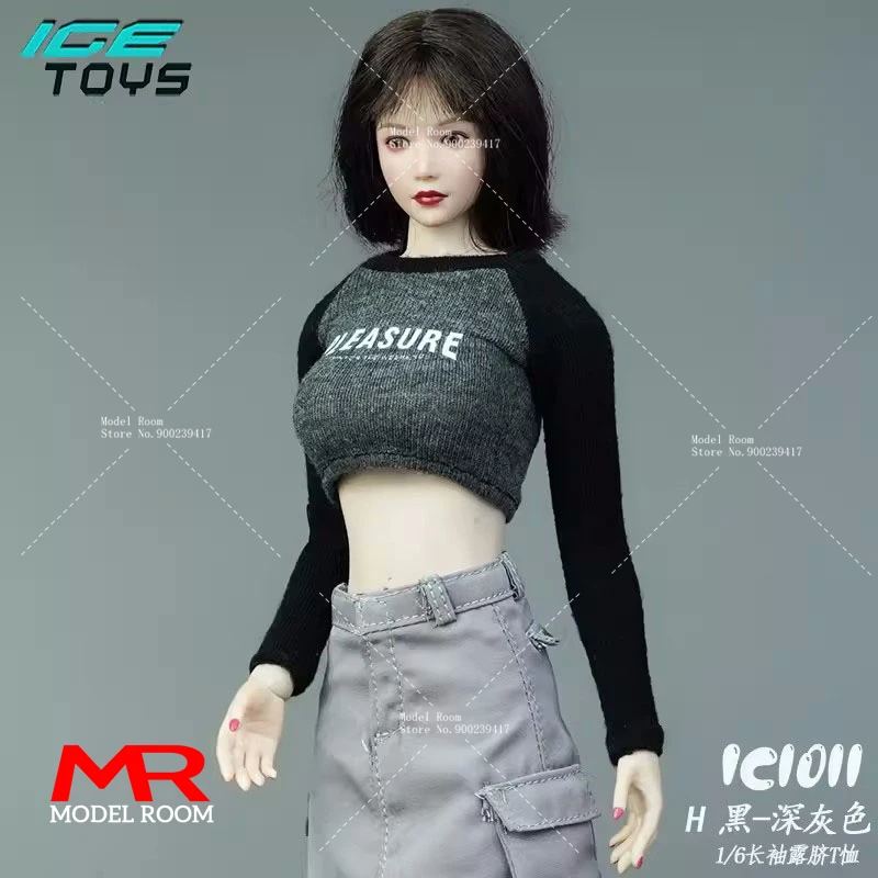Игрушки ICE 1/6 IC1010 повседневная юбка IC1011 откровенная футболка с длинным рукавом