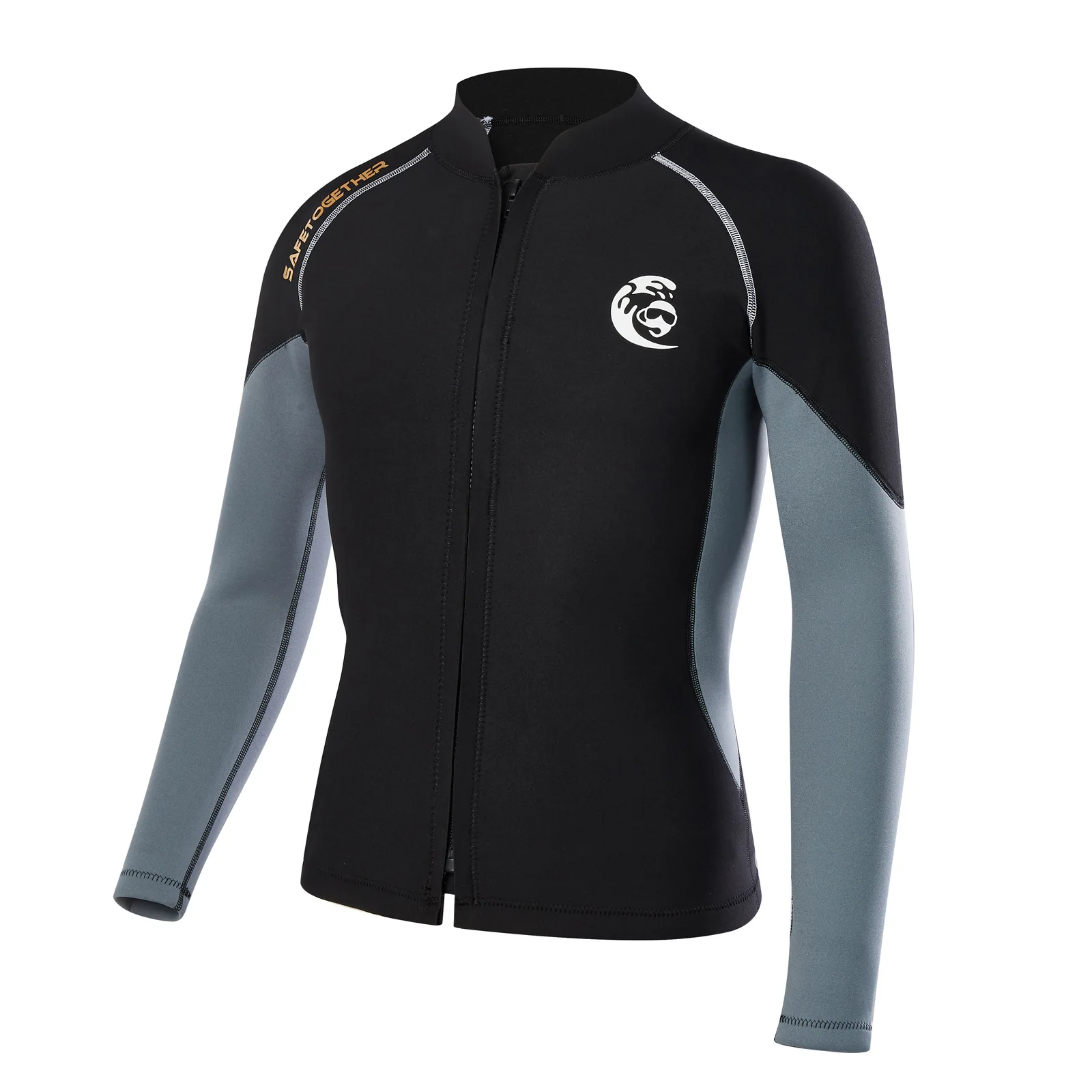 

New 2.0MM Wetsuit Top Long Sleeve Snorkeling Suits Warm Wetsuit Sea Surf Diving Suit Patchwork Scuba Diving SnorkelingSwimwear