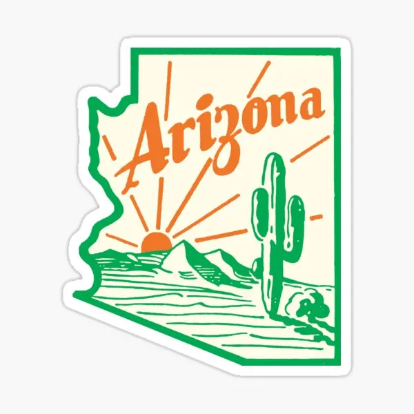 Винтажная дорожная наклейка &quotАризона кактус&quot 5 шт. наклейки на стену принт