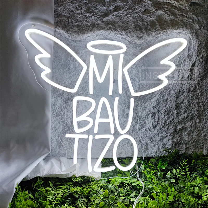 Неоновый светодиодный настенный декор с питанием от USB Mi Bautizo теплый белый свет