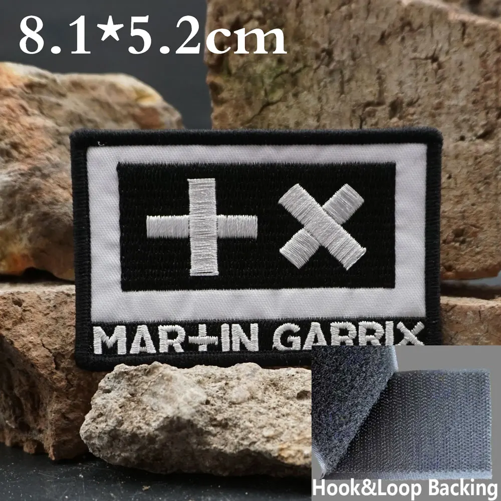 Музыкальный логотип вышитые нашивки-аппликация швейная этикетка панк