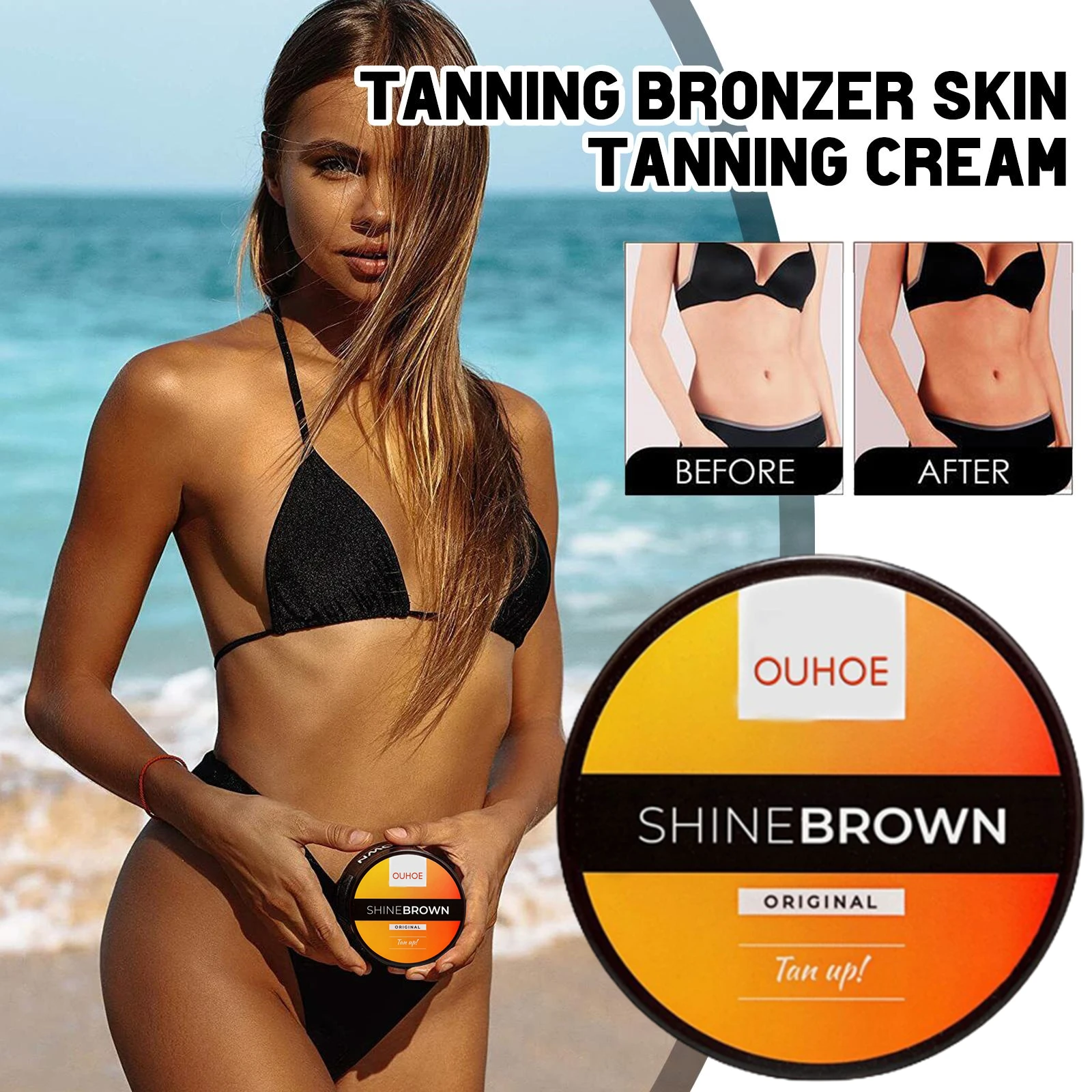 

Summer Beach Tanning Booster Self-help Quick 2022 Tanning Cream Bronzer Lotion Man Women Body Bronzer Oil Restorative Cream