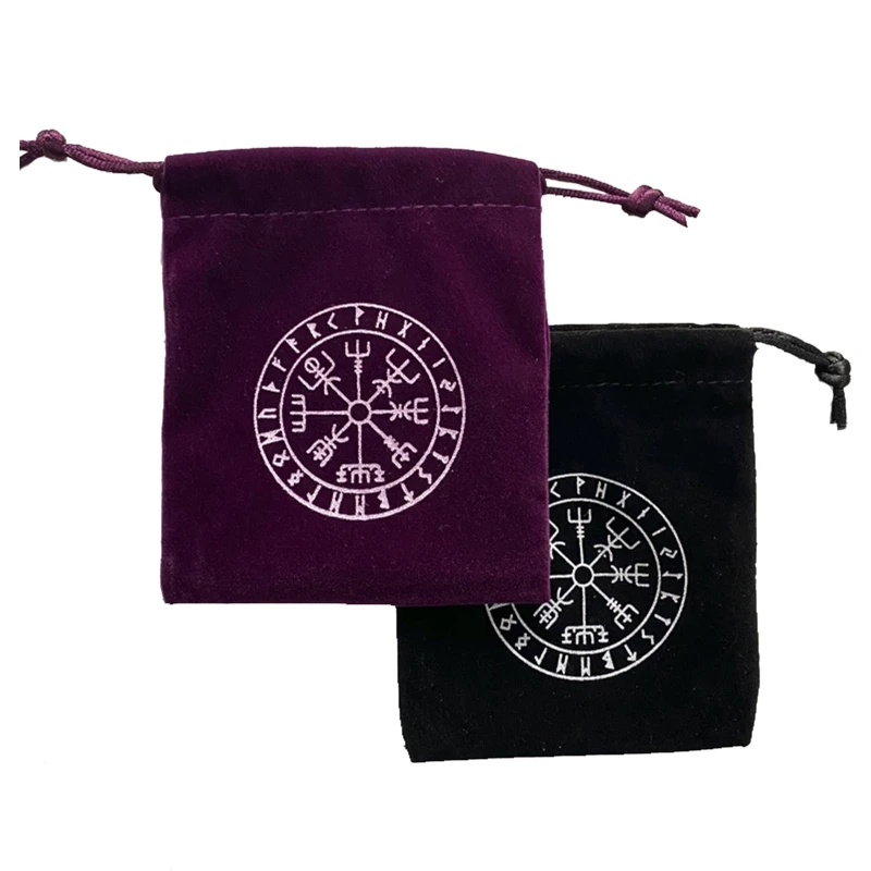 

Миниатюрная сумка для хранения ювелирных изделий, бархатная сумка на шнурке с принтом, сумка для гадания, таро, созвездий, игровая Карта