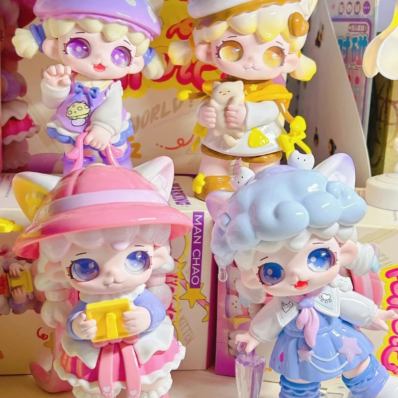 Фото Подлинная Mioco Mi Can Accompany Diary Tide Play Blind Box Cat Cat Cute Doll Girlfriend Birthday Gift Cute Fun Настольные украшения №2