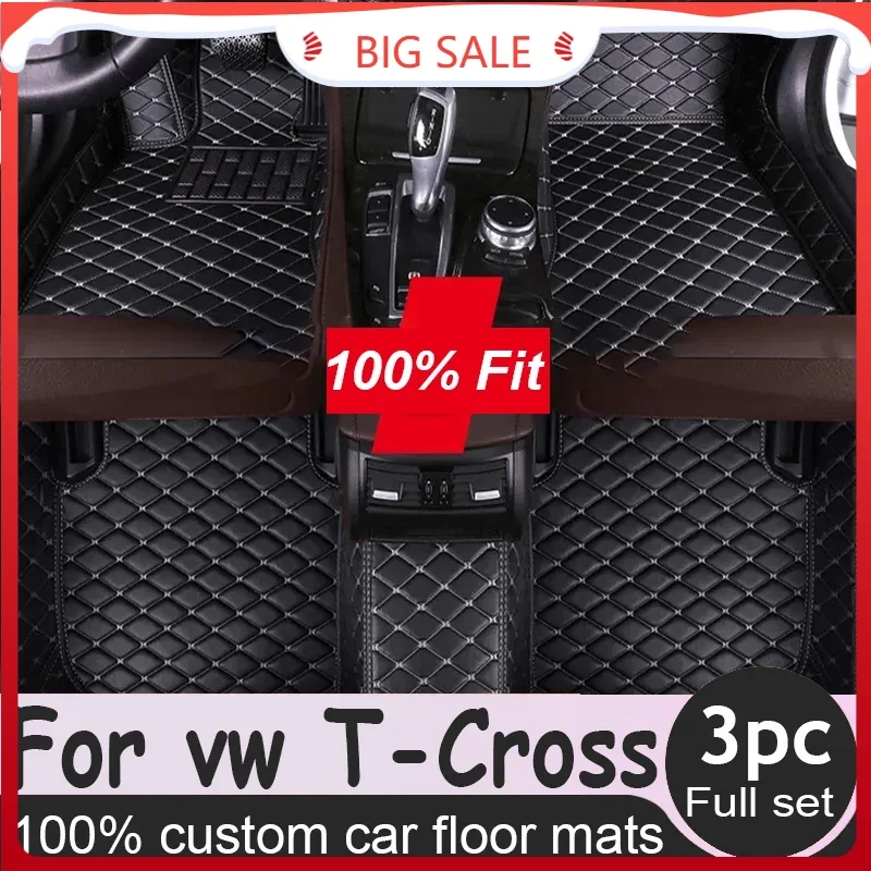 Автомобильные коврики для Volkswagen vw T-Cross Tcross 2023 2022 2021 2020 2019 2018
