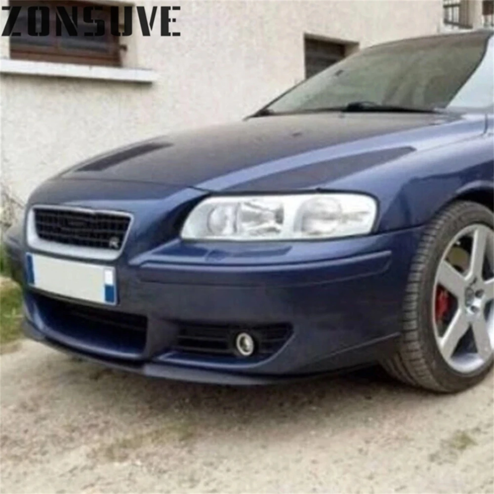 Фото Использование для Volvo S60R V70R Сплиттер Передний бампер Губный спойлер Крыло Комплект кузова Автозапчасти Аксессуары 3 шт. Универсальный №2