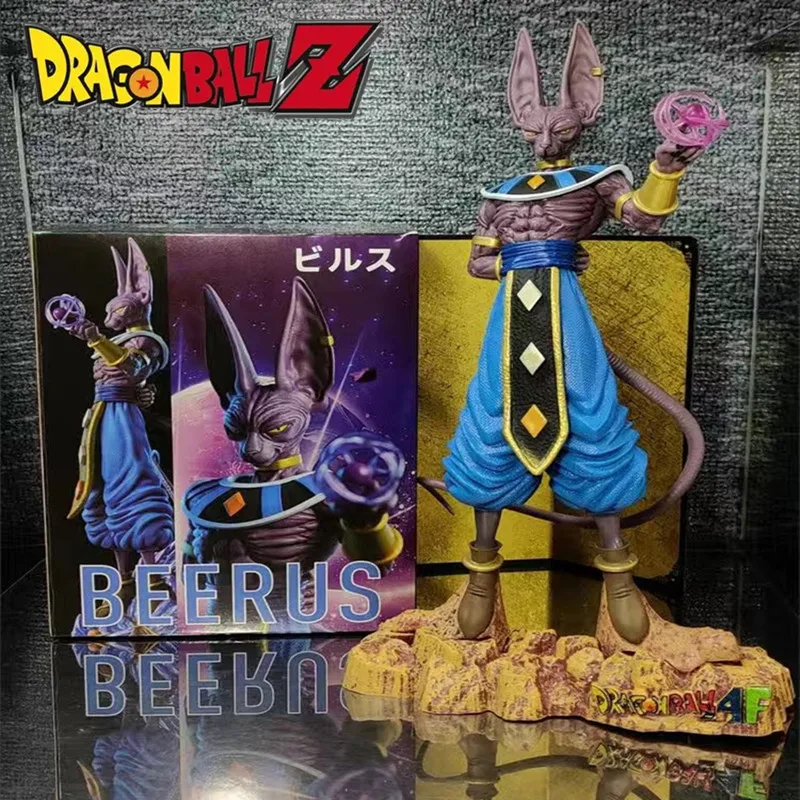 

30CM Dragon Ball Z Beerus Standing Battle Super Saiyan PVC Anime Figure DBZ Super God of Destruction Action Figurine Model Toys